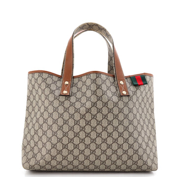 Gucci Web Loop Tote GG Coated Canvas Medium