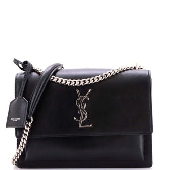 Saint Laurent Sunset Crossbody Bag Leather Medium