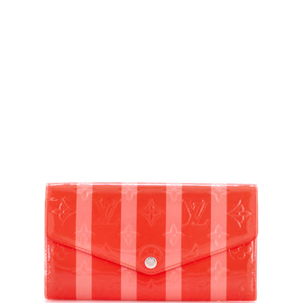 Louis Vuitton Sarah Wallet NM Limited Edition Monogram Vernis Rayures