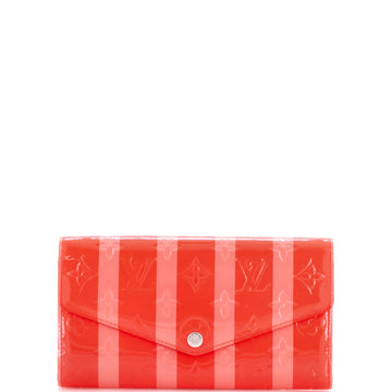 Louis Vuitton Sarah Wallet NM Limited Edition Monogram Vernis Rayures