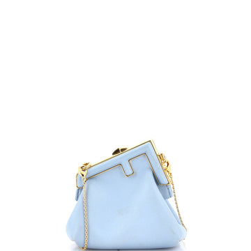 Fendi First Charm Crossbody Bag Leather Nano