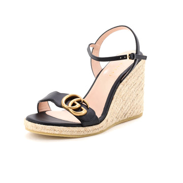 Gucci Women's Aitana Wedge Espadrilles Leather