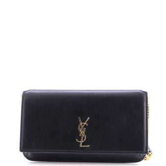 Saint Laurent Classic Monogram Phone Holder Shoulder Bag Leather
