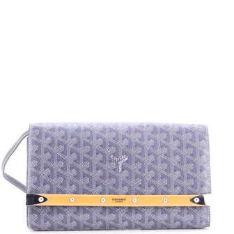 Goyard Monte Carlo Clutch with Strap Coated Canvas PM