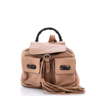 Gucci Bamboo Tassel Backpack Leather Medium