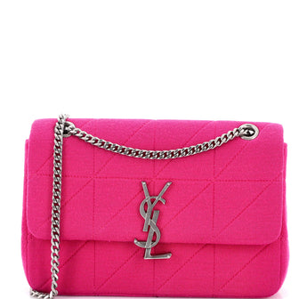 Saint Laurent Jamie Flap Bag Quilted Jersey Medium