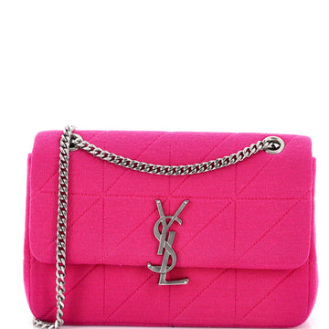 Saint Laurent Jamie Flap Bag Quilted Jersey Medium
