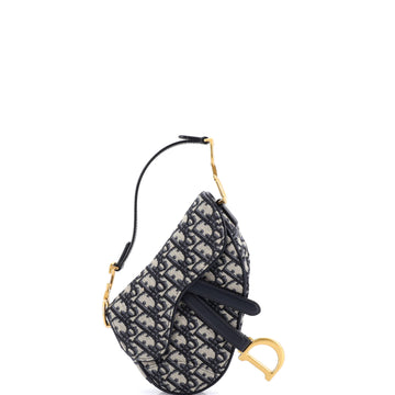 Christian Dior Saddle Handbag Oblique Canvas Mini