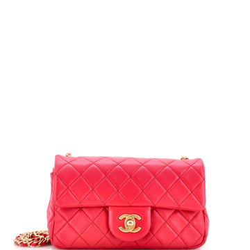 Chanel Pearl Crush Flap Bag Quilted Lambskin Mini