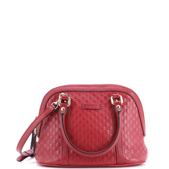 Gucci Convertible Dome Satchel Microguccissima Leather Mini