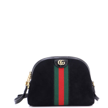 Gucci Ophidia Dome Shoulder Bag Suede Small