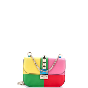 Valentino Garavani Glam Lock Shoulder Bag Leather Small