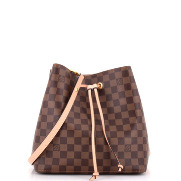 Louis Vuitton NeoNoe Handbag Damier with Leather MM