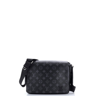 Louis Vuitton District Messenger Bag Monogram Eclipse Canvas PM