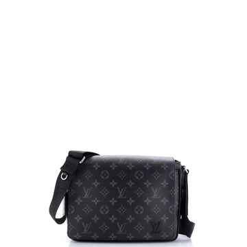 Louis Vuitton District Messenger Bag Monogram Eclipse Canvas PM
