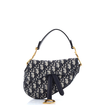 Christian Dior Saddle Handbag Oblique Canvas Mini