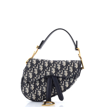 Christian Dior Saddle Handbag Oblique Canvas Mini