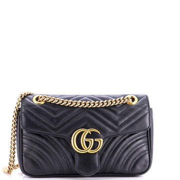 Gucci GG Marmont Flap Bag Matelasse Leather Small
