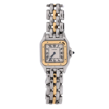 Cartier Vintage Panthere de Cartier Quartz Watch Stainless Steel and Yellow Gold 22