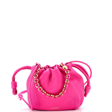 Loewe Flamenco Knot Chain Purse Bag Leather Mini