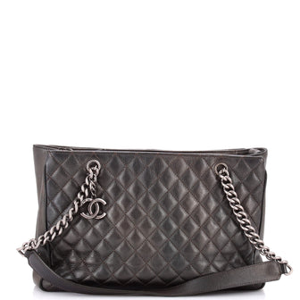 Chanel Rock in Rome Shopping Tote Quilted Goatskin Large