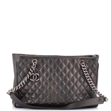 Chanel Rock in Rome Shopping Tote Quilted Goatskin Large