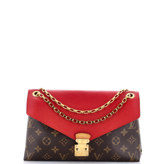 Louis Vuitton Pallas Chain Shoulder Bag Monogram Canvas and Calfskin