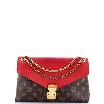 Louis Vuitton Pallas Chain Shoulder Bag Monogram Canvas and Calfskin
