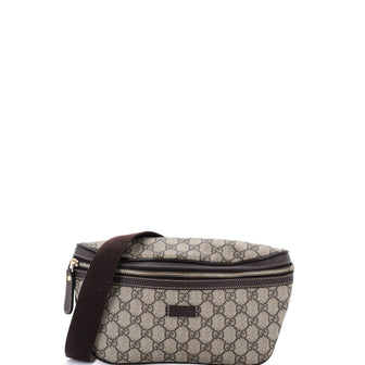 Gucci Belt Bag GG Coated Canvas with Leather Small