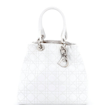 Christian Dior Lady Dior Soft Tote Cannage Quilt Lambskin Large