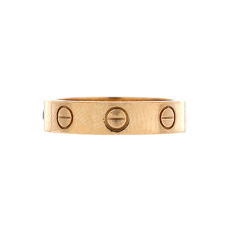 Cartier Love Wedding Band 1 Diamond Ring 18K Yellow Gold with Diamond