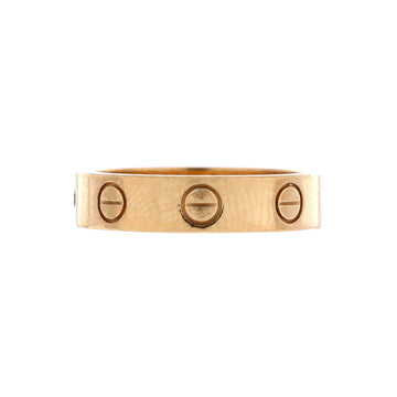 Cartier Love Wedding Band 1 Diamond Ring 18K Yellow Gold with Diamond