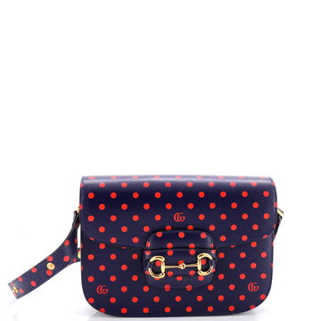 Gucci Horsebit 1955 Shoulder Bag Printed Leather Small