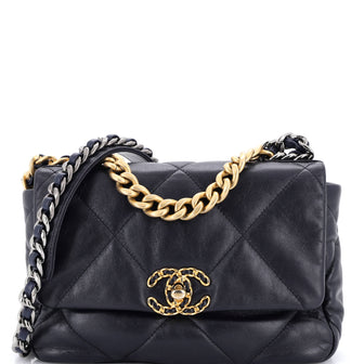 Chanel 19 Flap Bag Quilted Leather Medium