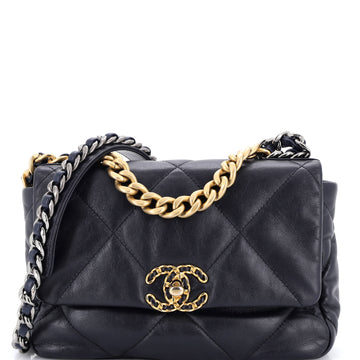 Chanel 19 Flap Bag Quilted Leather Medium