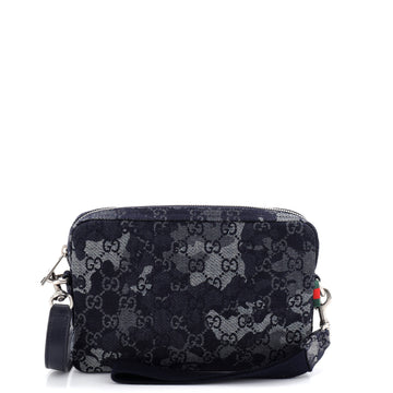 Gucci Convertible Crossbody Bag Camouflage GG Denim