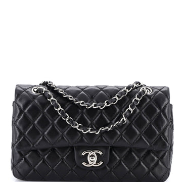 Chanel Vintage Classic Double Flap Bag Quilted Lambskin Medium