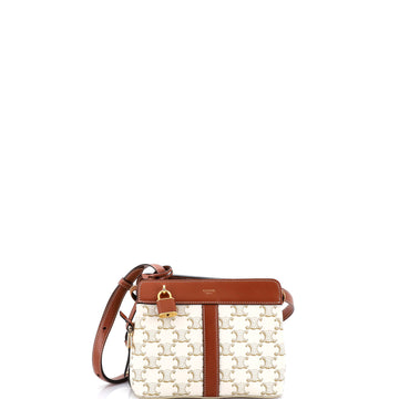 Celine Teen Cabas De France Bag Triomphe Coated Canvas Small