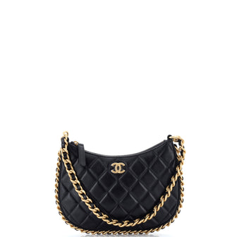 Chanel CC Chain Around Hobo Quilted Lambskin