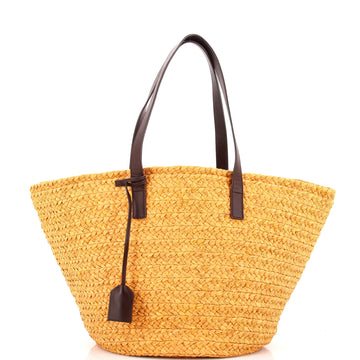Saint Laurent Panier Basket Shopper Raffia Medium
