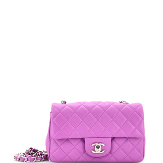 Chanel Classic Single Flap Bag Quilted Lambskin Mini