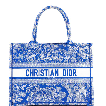 Christian Dior Book Tote Embroidered Canvas Medium