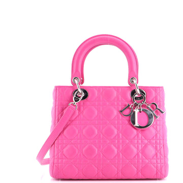 Christian Dior Lady Dior Bag Cannage Quilt Lambskin Medium