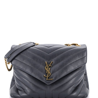 Saint Laurent Loulou Shoulder Bag Matelasse Chevron Leather Medium