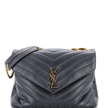 Saint Laurent Loulou Shoulder Bag Matelasse Chevron Leather Medium