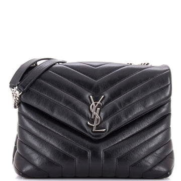 Saint Laurent Loulou Shoulder Bag Matelasse Chevron Leather Medium