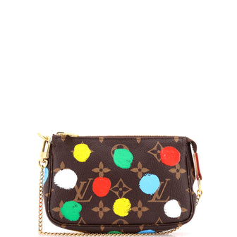 Louis Vuitton Pochette Accessoires Yayoi Kusama Painted Dots Monogram Canvas Mini