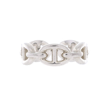 Hermes Chaine d'Ancre Enchainee Ring Sterling Silver Small