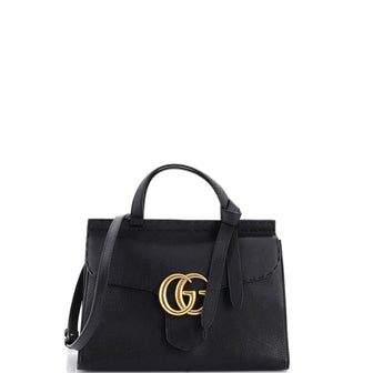 Gucci GG Marmont Top Handle Bag Leather Small