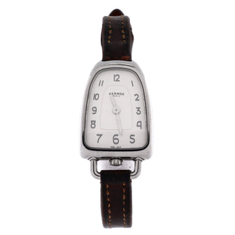 Hermes Galop d'Hermes Quartz Watch Stainless Steel and Leather 26